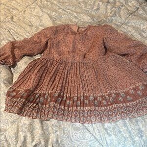 Mayoral Pink Patterned Kids Casual Dress